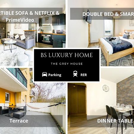 The Grey House - Parking - Piscine - Rer A 6 Min Apartment Bussy-Saint-Georges Bagian luar foto